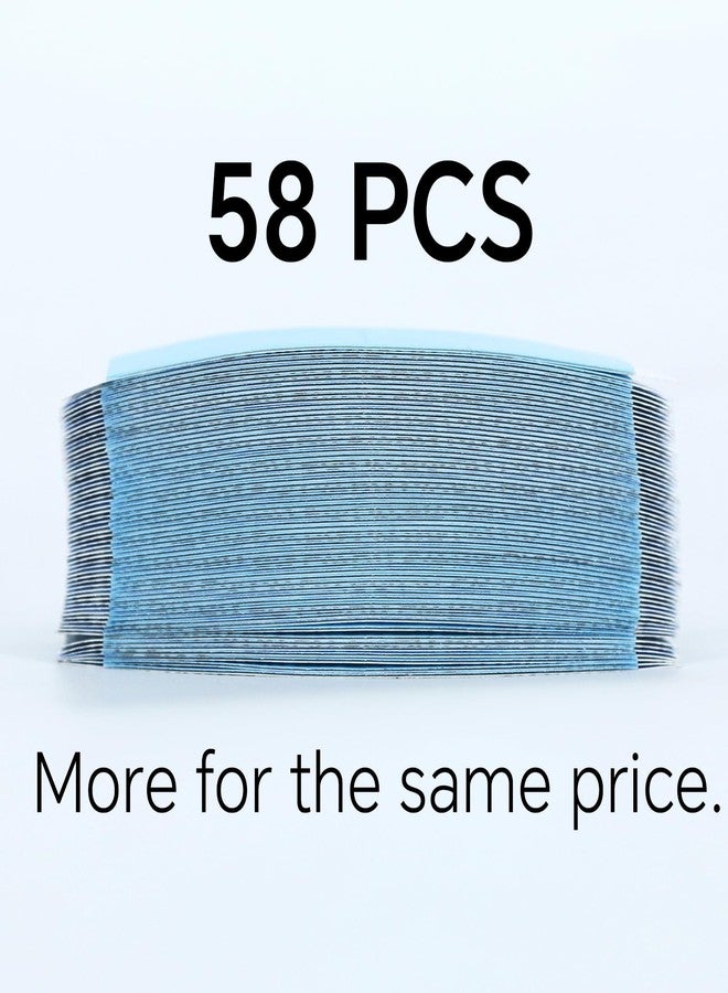 piaou Wig Tape Double Sided 58pcs Lace Front Tape for Wigs Waterproof Lace Tape for Wigs Strong Hold Wig Adhesive Strips Toupee Tapes Hairpiece - Image 5